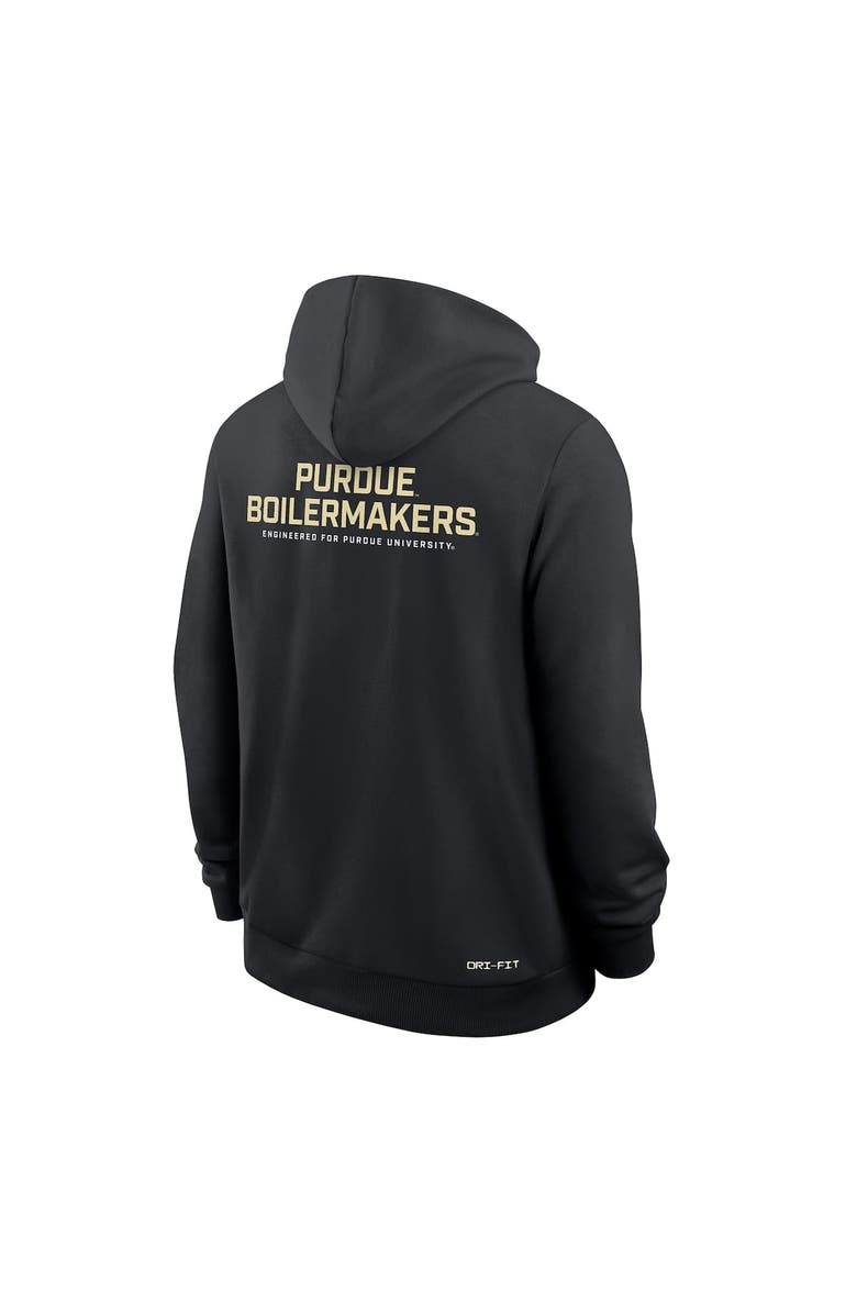 Nike Men's Nike Black Purdue Boilermakers 2025 Sideline Performance Full-Zip Hoodie, Alternate, color, Black