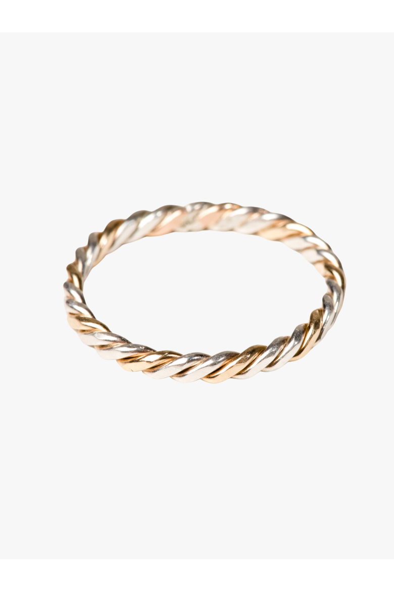 Two-Tone Twist Ring, Main, color, Gold