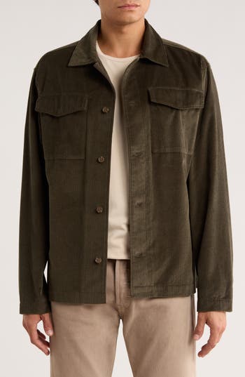 Rodd & Gunn Sandfly Bay Corduroy Shirt In Green