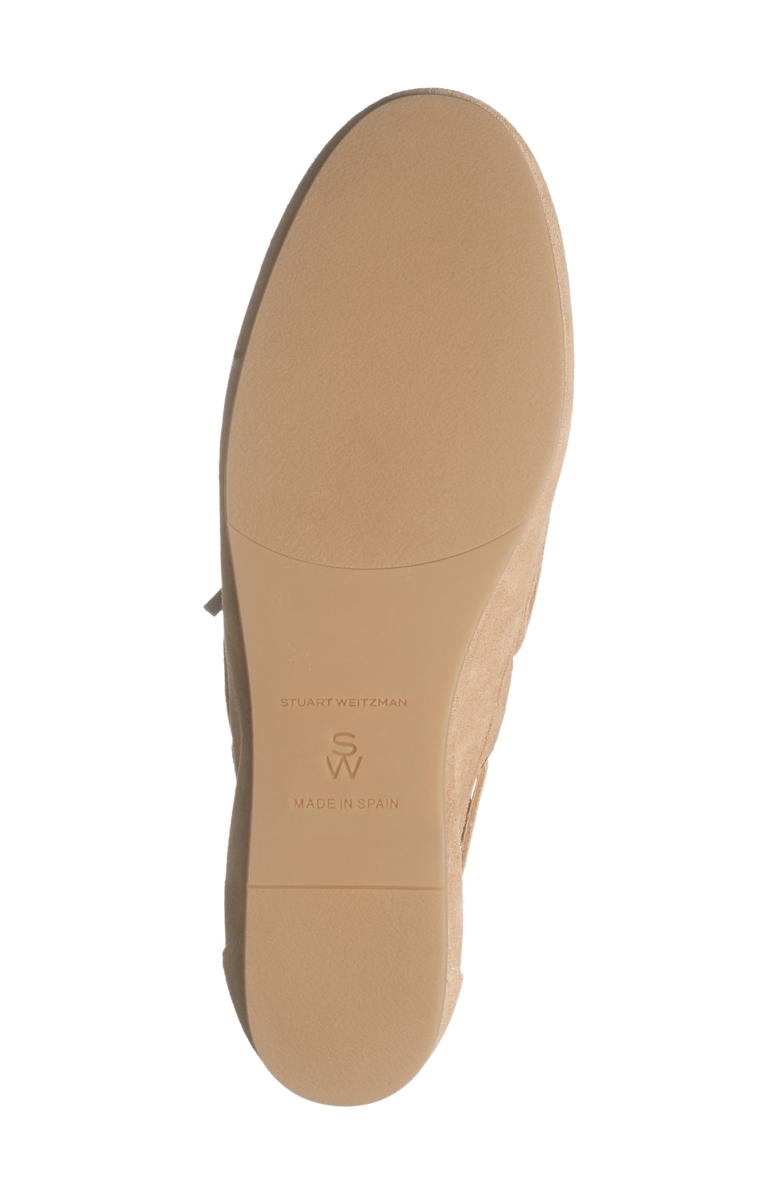 Stuart Weitzman Tinsley Moc Toe Loafer, Alternate, color, Adobe