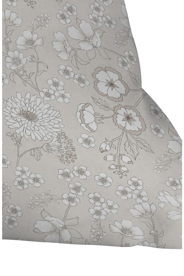 Audrey Floral Throw Pillow, Alternate, color, BEIGE