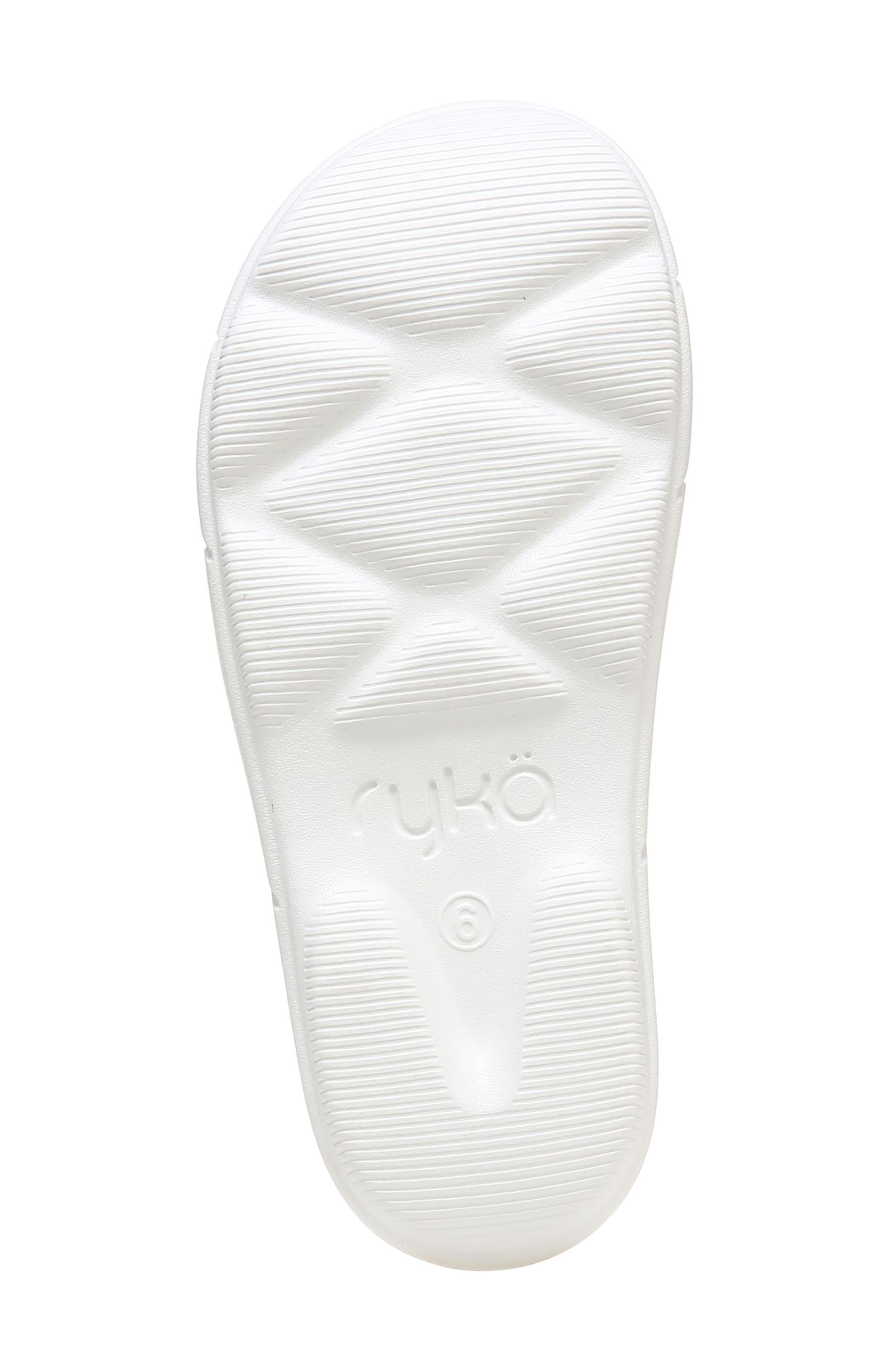 Rykä Restore Slide Sandal, Alternate, color, White