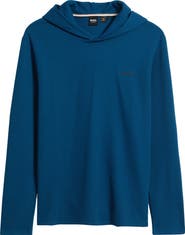 BOSS Waffle Knit Hooded Lounge T-Shirt