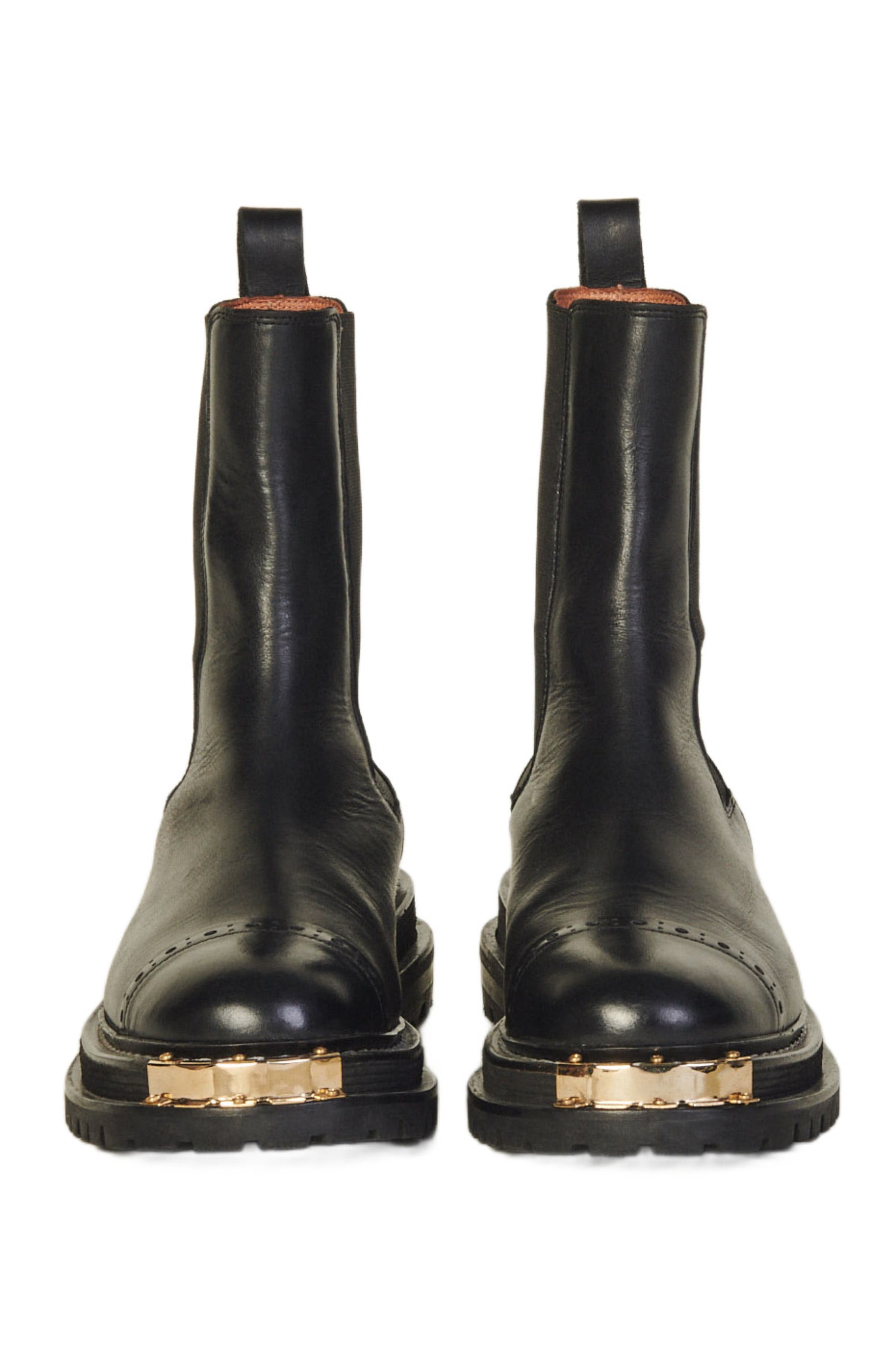 SANDRO Ankle boots with notched sole, Alternate, color, 