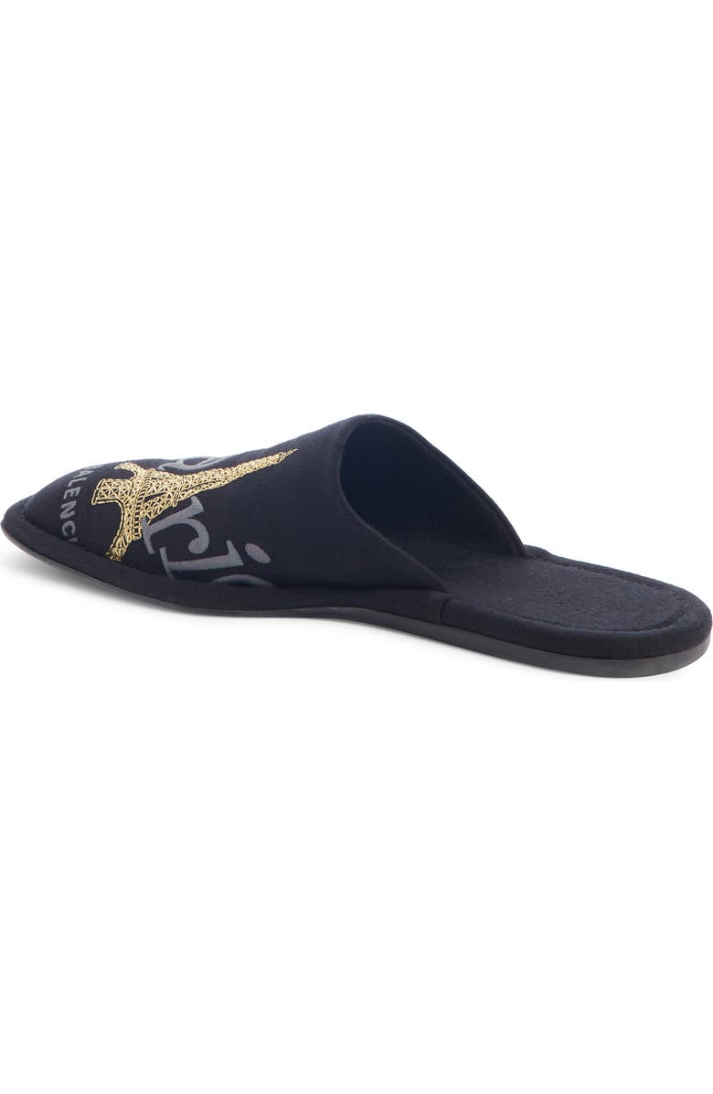 Balenciaga Paris Embroidered Slipper, Alternate, color,