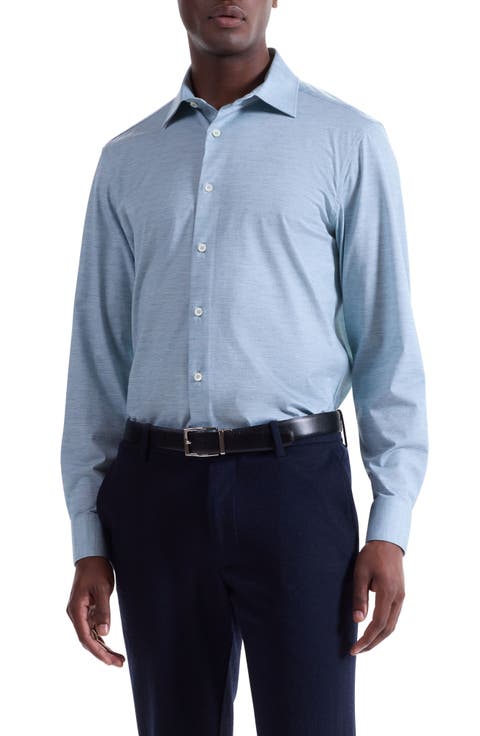 James OoohCotton® Space Dye Button-Up Shirt