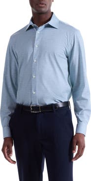Bugatchi James OoohCotton® Space Dye Button-Up Shirt