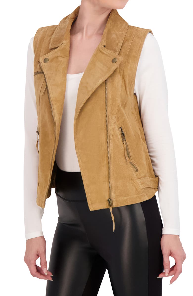Ookie & Lala Suede Moto Vest, Alternate, color,