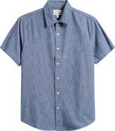 Bonobos Men's Riviera Slim Fit Stretch Dot Short Sleeve Button-Up Shirt