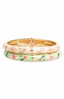 2-Pack Enamel Hinge Bracelets