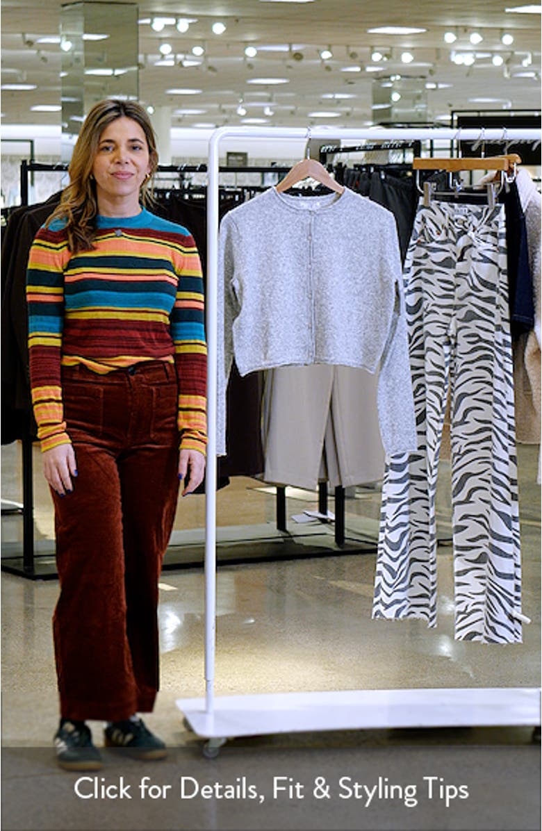 Crewneck Crop Cardigan, sales video thumbnail