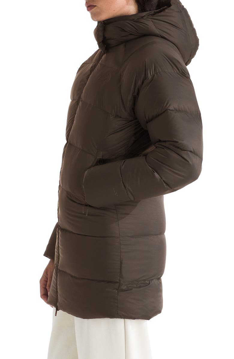 The North Face Hydrenalite<sup>™</sup> City 600 Fill Power Down Hooded Parka, Alternate, color, Smokey Brown
