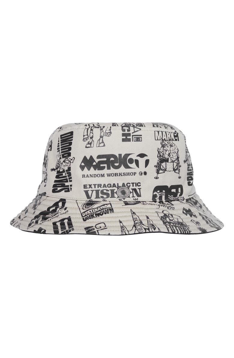 MARKET Destination Unknown Twill Bucket Hat, Main, color, 