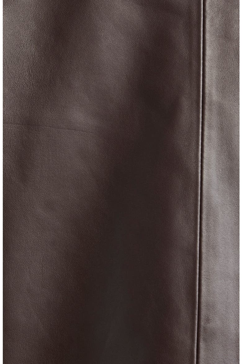 Gracie Leather Jacket, Alternate, color, BURGUNDY