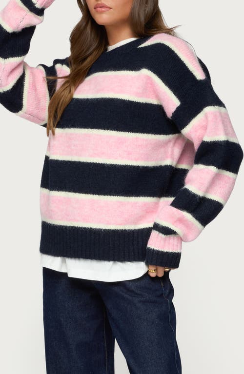 Edikted Conrad Stripe Sweater In Multi