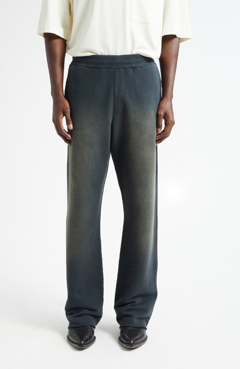 Golden Goose Gender Inclusive Journey Wide Leg Sweatpants, Main, color, Bleached Washed Black