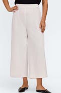 Foxcroft Arlette Wide Leg Crop Crepe Pants