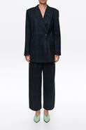 BIMBA Y LOLA Checked Double-Breasted Tailored Jacket