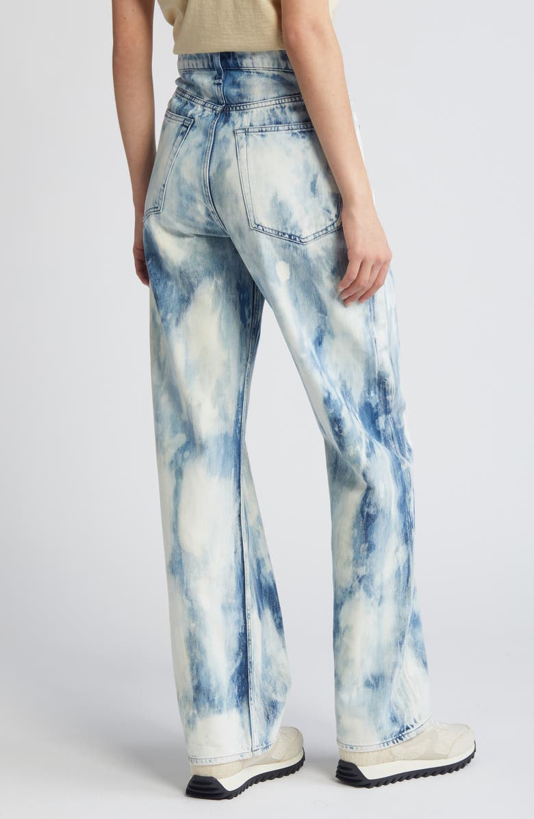 Logan Bleach Splatter Wide Leg Jeans