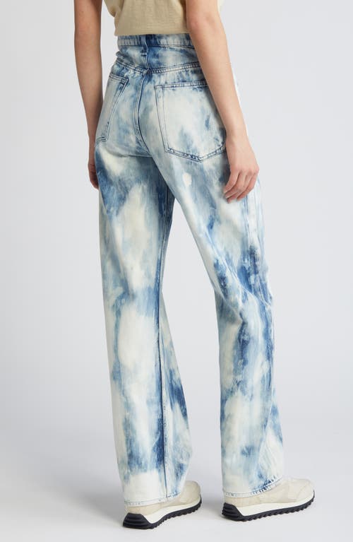 Rag & Bone Logan Indigo Watercolor Wide Leg Jean In Indwaterco