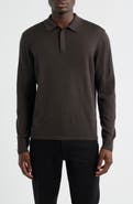 Robert Barakett Thomas Merino Wool Long Sleeve Polo