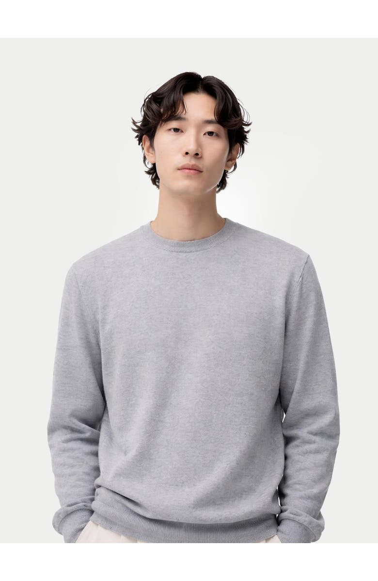 GOBI Mongolian Cashmere Essential Crewneck Cashmere Sweater, Alternate, color, High Rise
