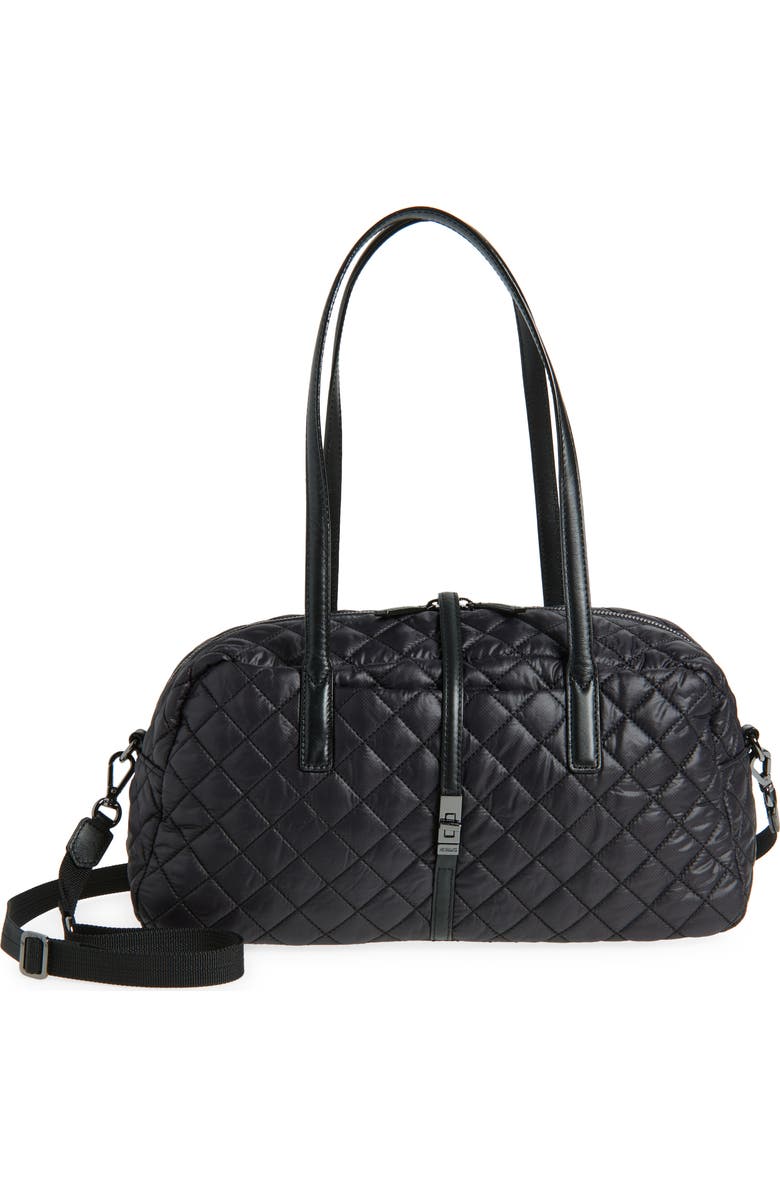 MZ Wallace Astor Quilted Nylon Satchel, Main, color,