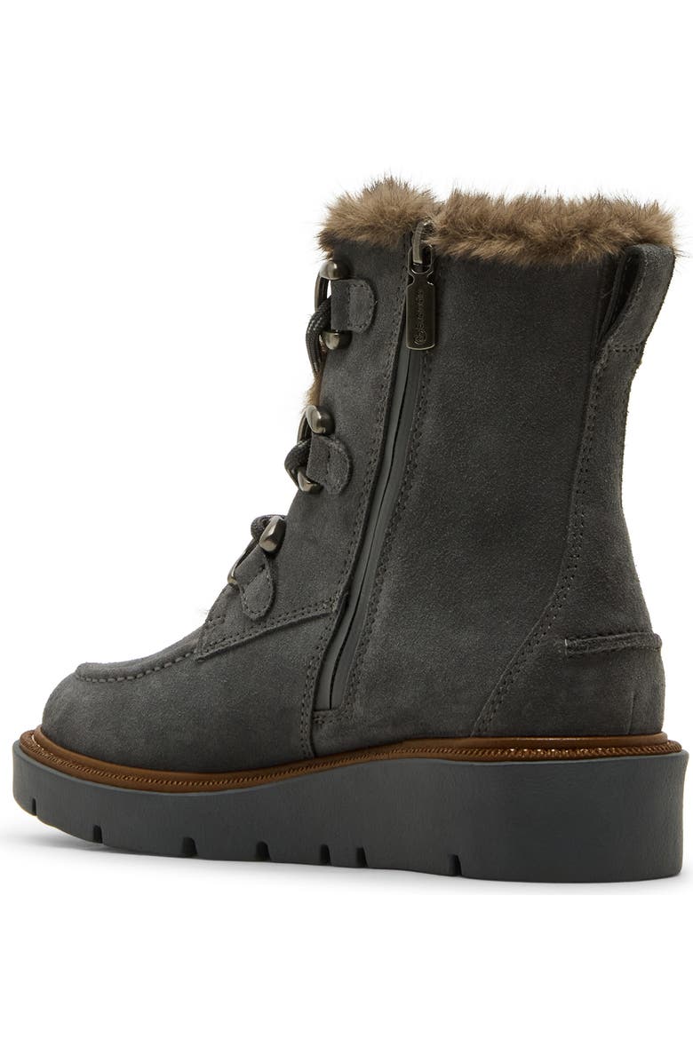 Blondo Monday Waterproof Lace-Up Boot, Alternate, color, Grey Suede
