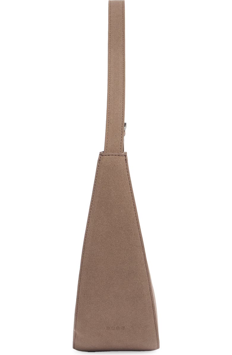 BCBG Skinny Crescent Shoulder Bag, Alternate, color, Taupe