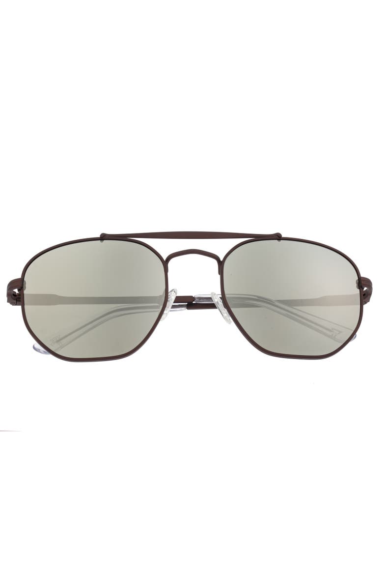 Stockton Polarized Sunglasses, Alternate, color, Brown/Silver