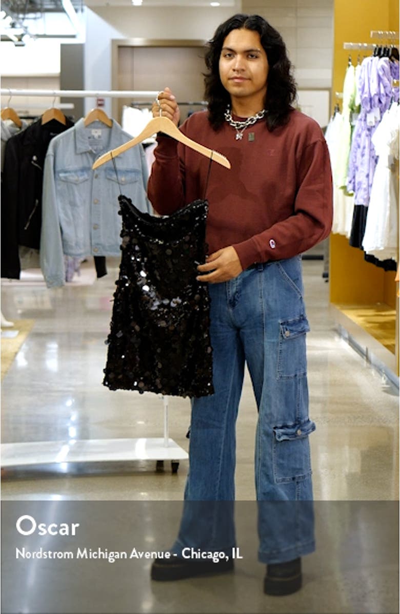 Samba Sequin Strapless Minidress, sales video thumbnail