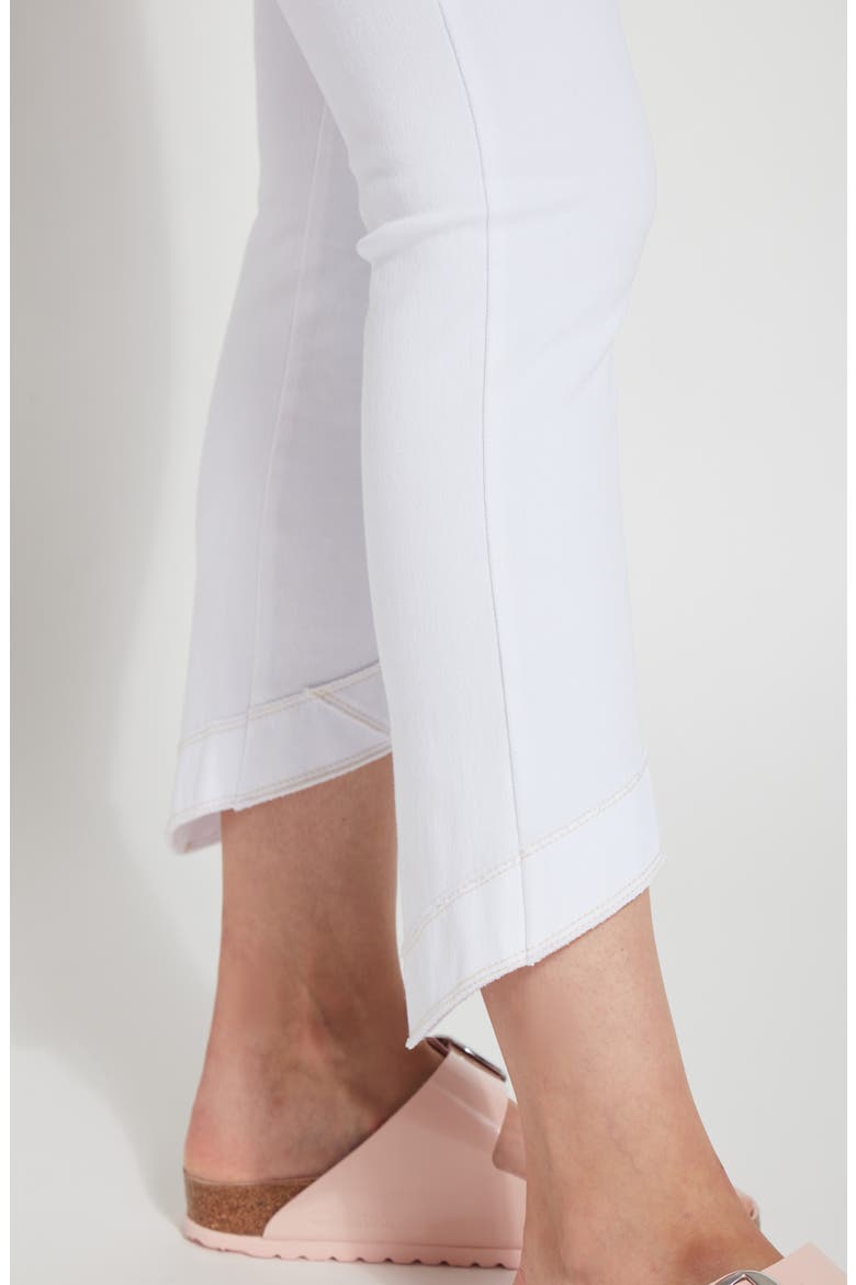 Lauren Raw Hem Crop Legging Jeans, Alternate, color, WHITE