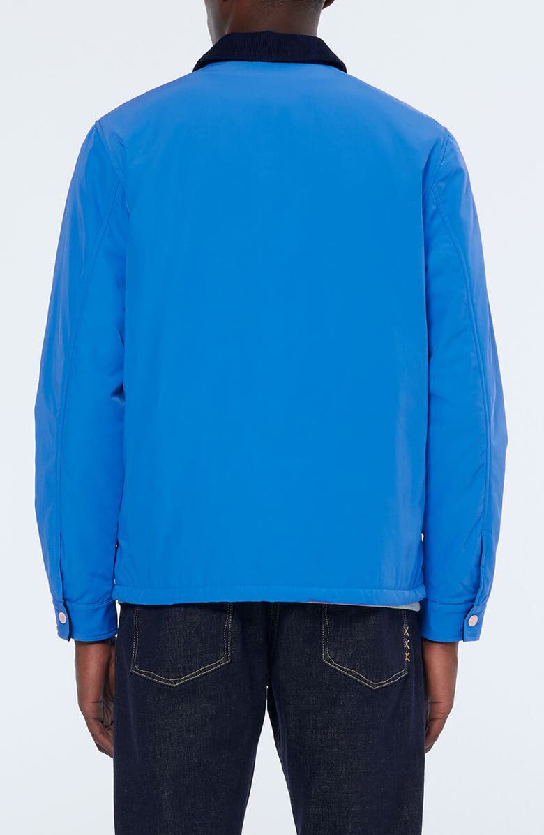 Scotch & Soda Embroidered Satin Club Jacket, Alternate, color, League Blue