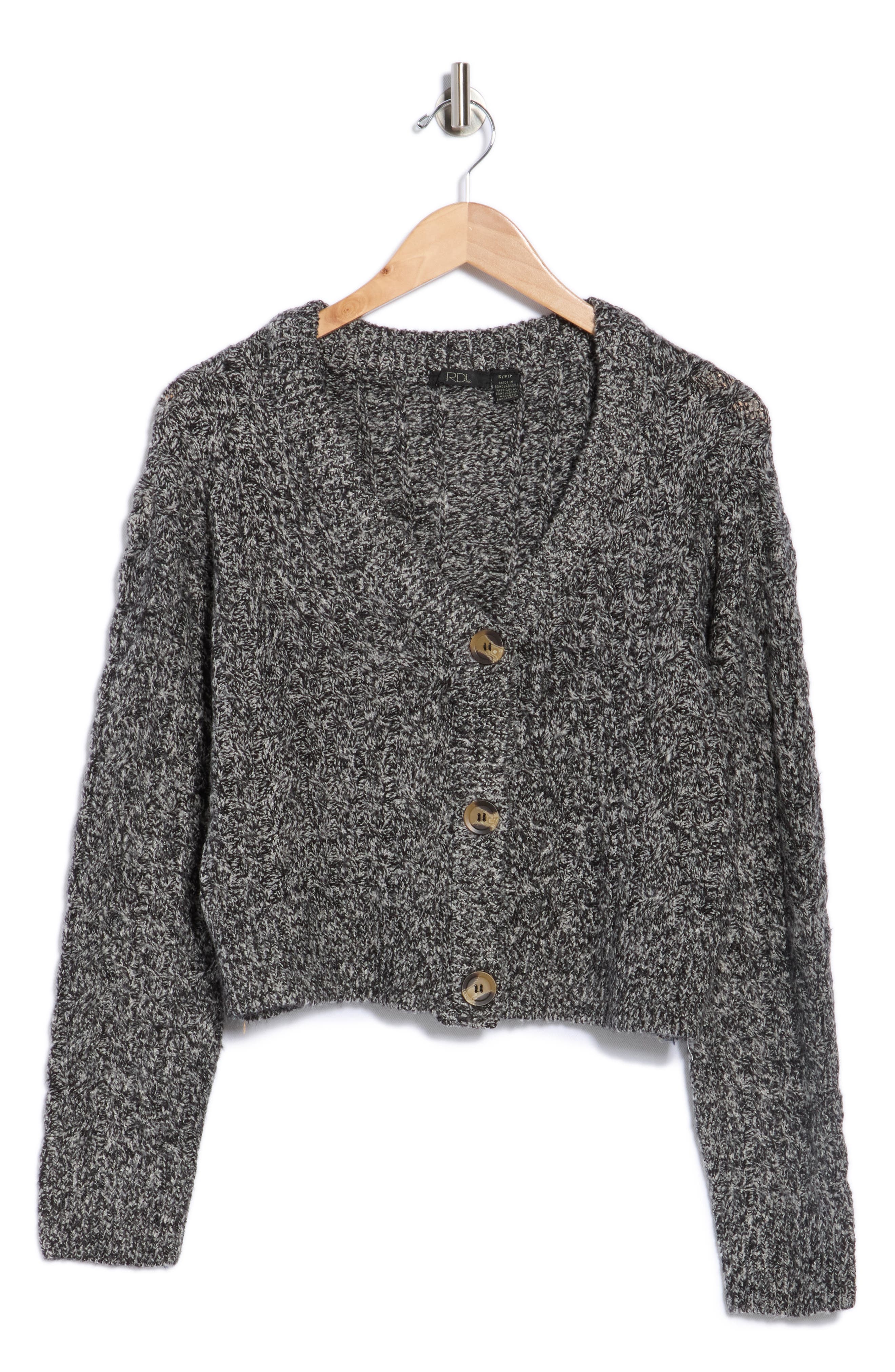 V-Neck Crop Cardigan