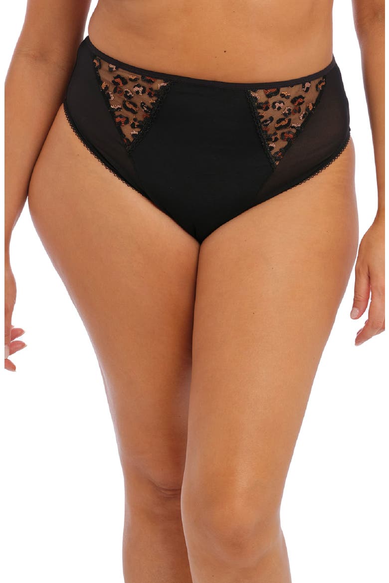 Namrah High Cut Briefs, Main, color, BLACK