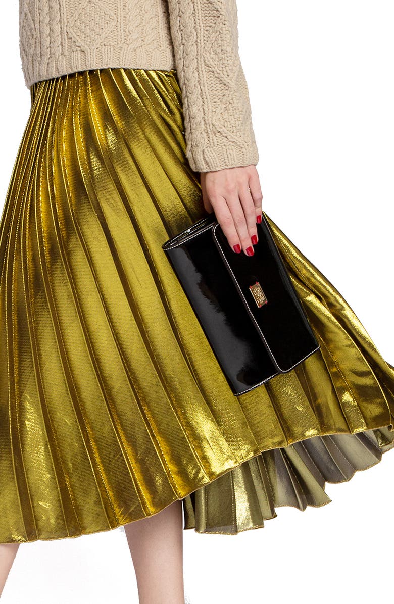 Frances Valentine Kelly Patent Leather Crossbody Bag, Alternate, color,