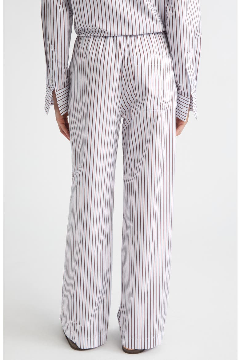 Cisco Stripe Cotton Poplin Drawstring Pants, Alternate, color, DARK RED/ LIGHT BLUE