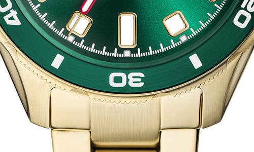 Fossil Dalton Three Hand Quartz Bracelet Watch, 42mm In Gold