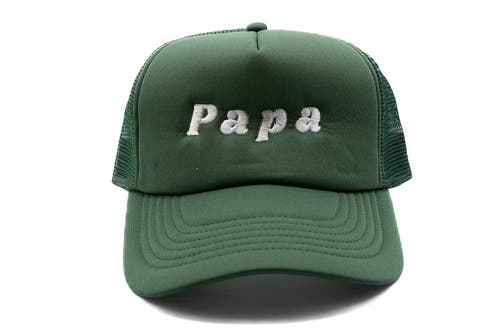 Rey To Z Papa Foam Trucker Hat In Green