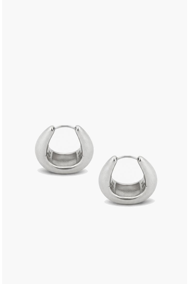 Molten Maxi Earrings in Silver, Alternate, color, Silver