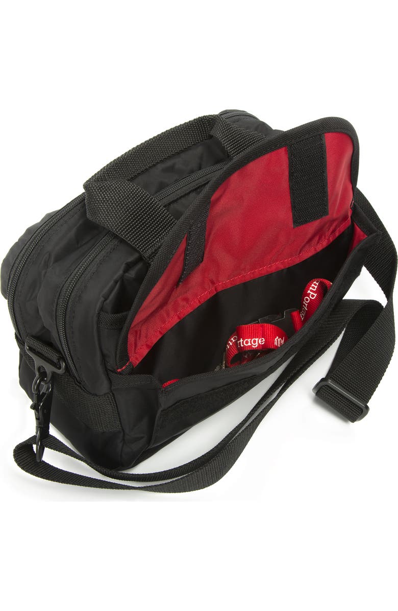 Manhattan Portage Flight Nylon Crossbody Bag, Alternate, color, Black