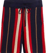 MAVRANS Crab Stripe Knit Shorts