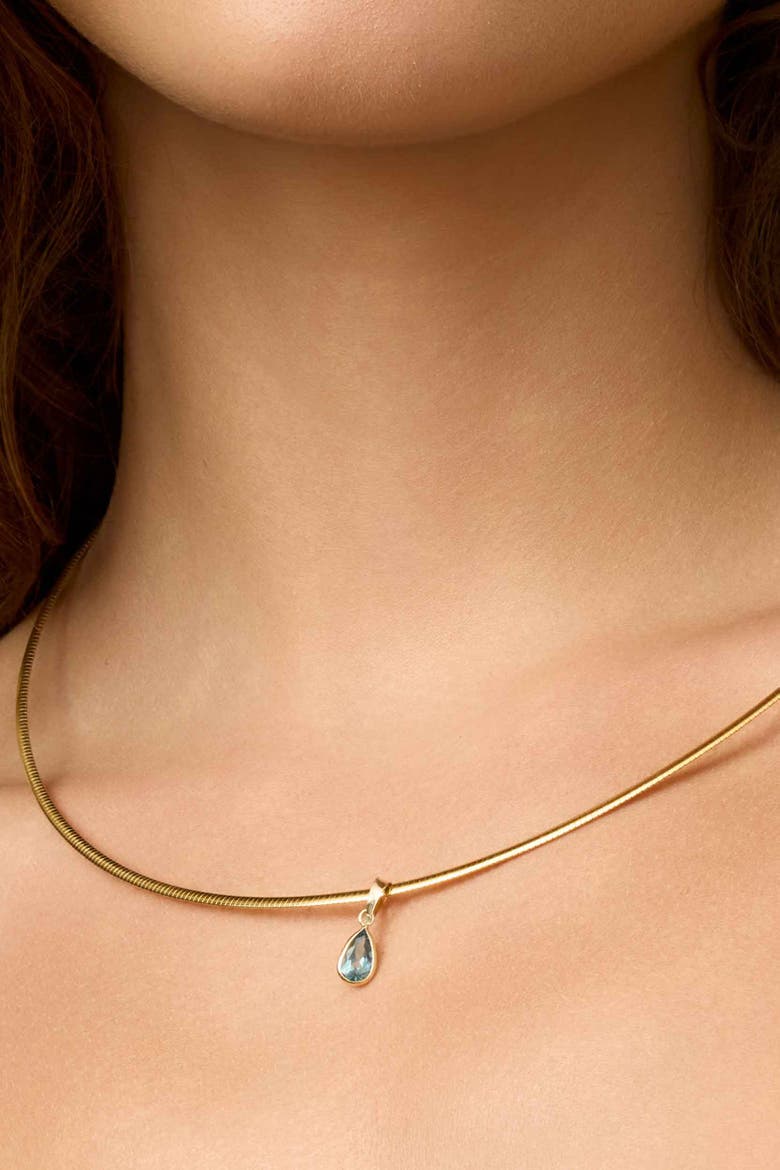 14K Yellow Gold Vivid Pear Pendant Charm, Alternate, color, White Gold, Garnet