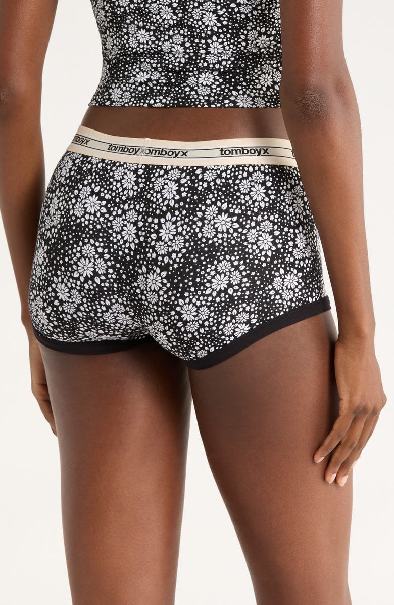 TomboyX Stretch Modal Boyshorts, Alternate, color, Modal Petal Pizzazz