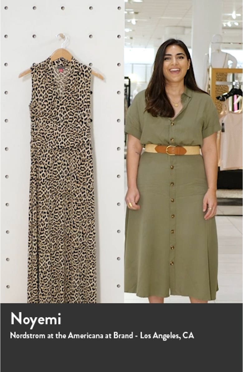 Nouveau Leopard Jersey Maxi Dress, sales video thumbnail