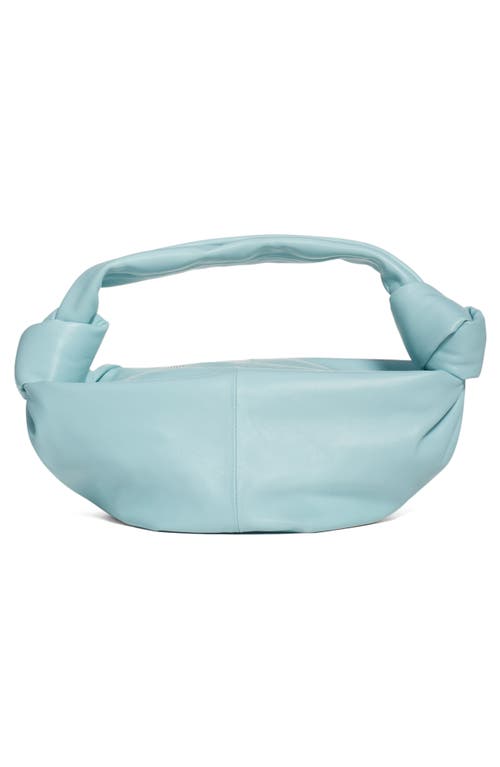 Bottega Veneta Mini Leather Hobo In Blue