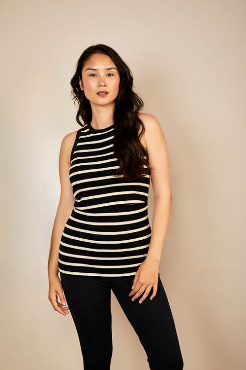 The Bshirt Nursing Rib Racer Vest