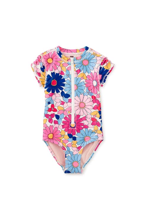 Rash Guard One-Piece Swimsuit (Toddler, Little Kid, Big Kid)