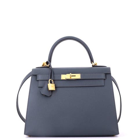 Kelly Handbag Green Epsom with Gold Hardware 28