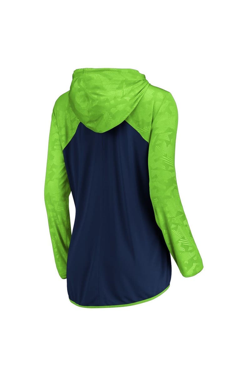 FANATICS Women's Fanatics Branded College Navy Seattle Seahawks Forever Fan Logo Full-Zip Hoodie, Alternate, color,